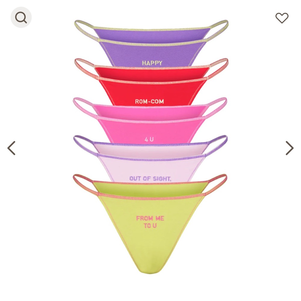 Skims Valentine Collection underwear set
